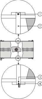 Leiste lösen und aus der F��hrung ziehen