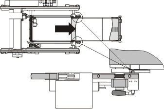 Schneidtisch ausfahren