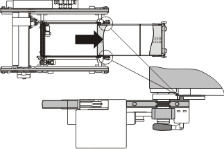 Schneidtisch ausfahren
