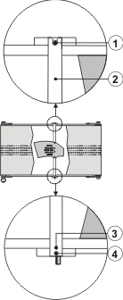 Leiste lösen und aus der F��hrung ziehen