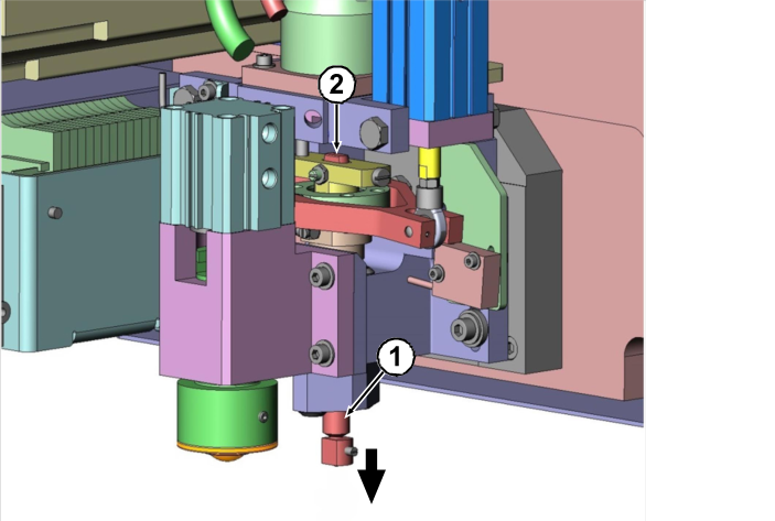 Schneidrad-Welle wechseln